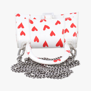 Pre-owned Balenciaga Hourglass White×Red Leather  shoulderbag | stylenewstar