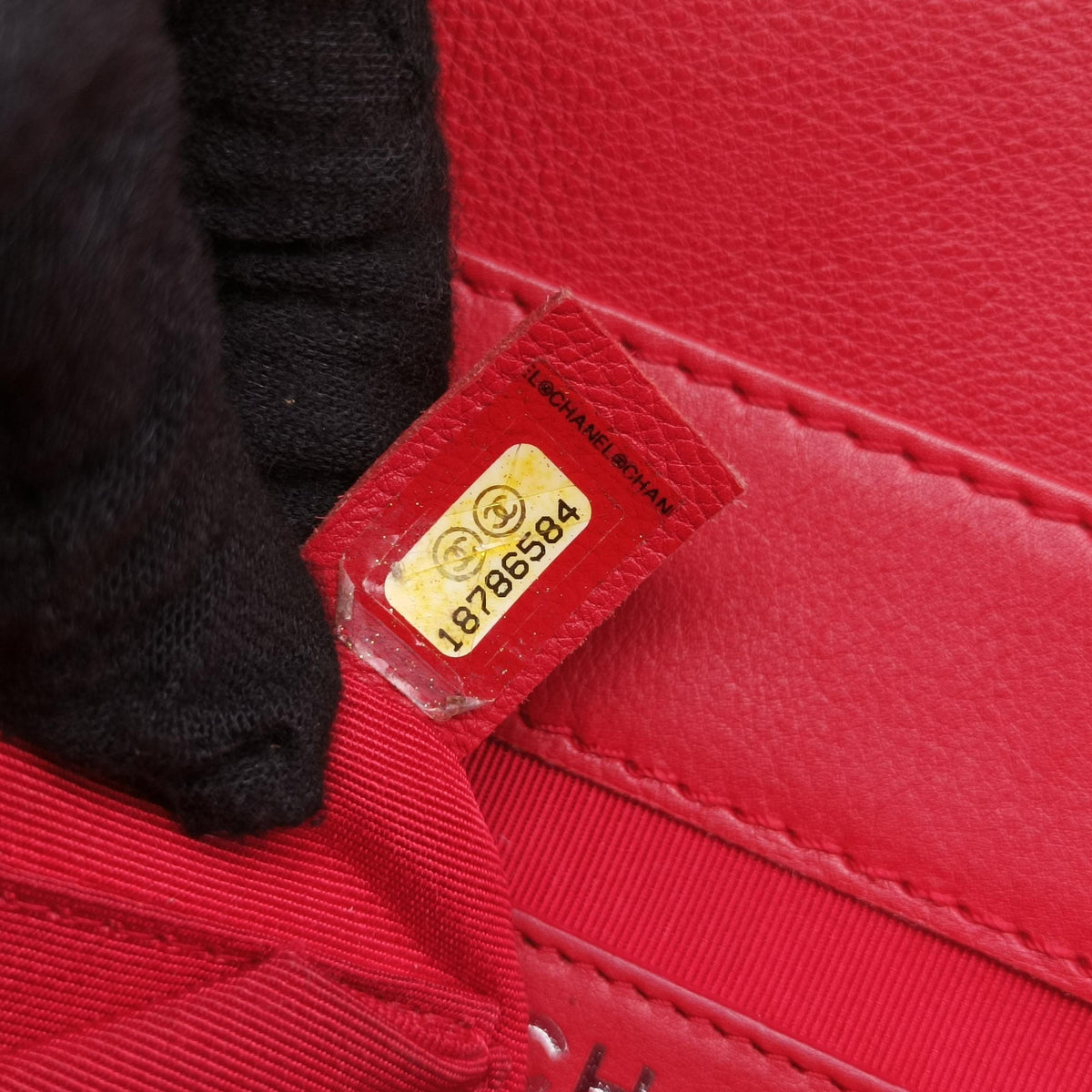 Pre-owned Chanel BOY CHANEL Red Leather A67948 shoulderbag | stylenewstar