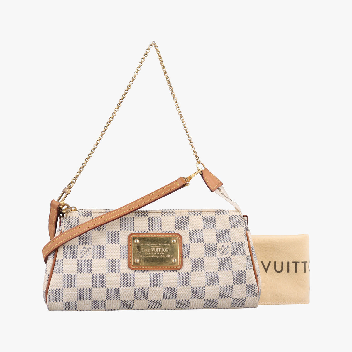 Pre-owned Louis Vuitton EVA AZUR Damier Canvas N55214 shoulderbag | stylenewstar