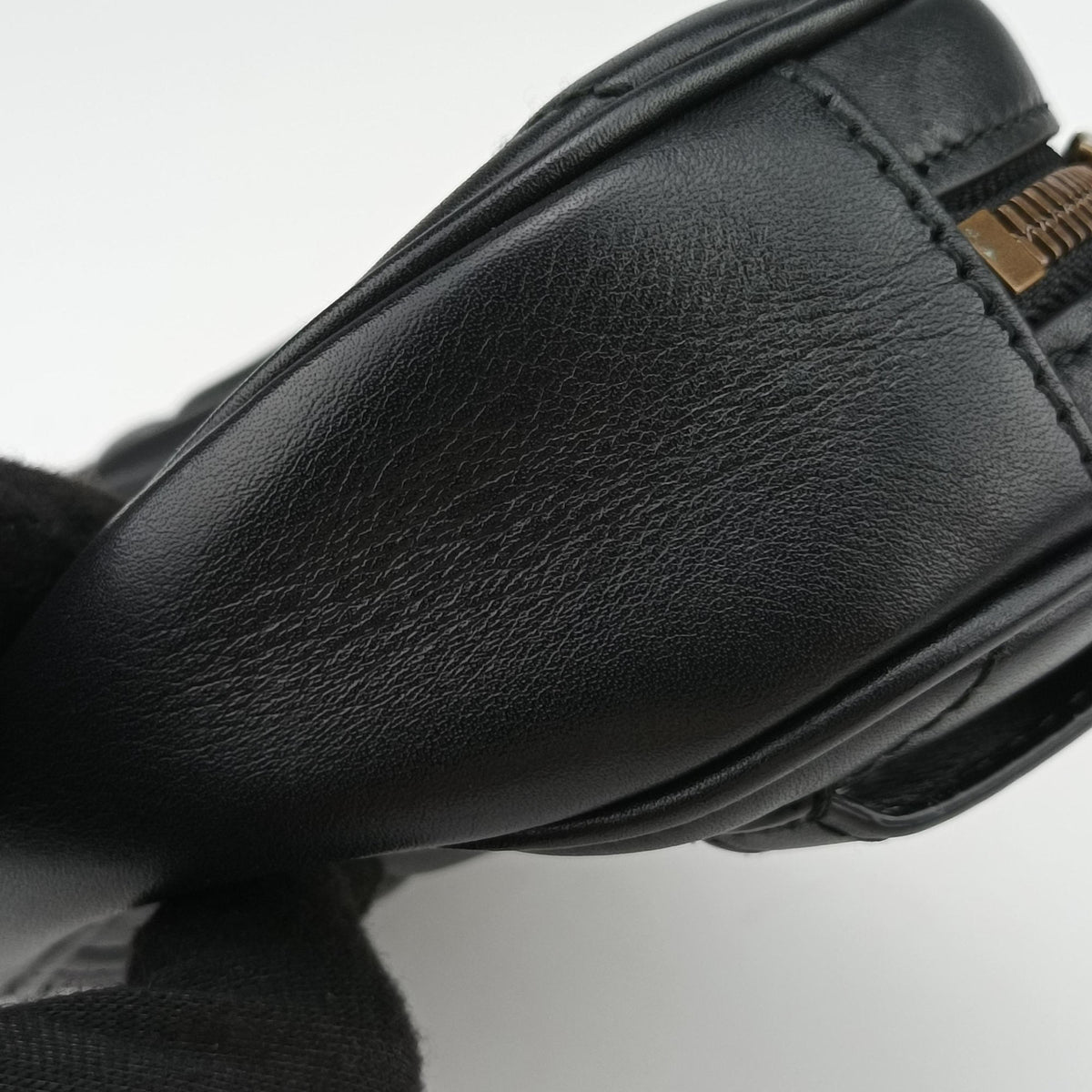 Secondhand Gucci GG Marmont Black Leather 476434 bum bag/waist bag | stylenewstar