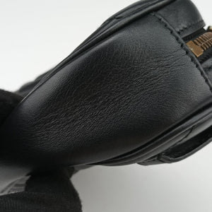 Secondhand Gucci GG Marmont Black Leather 476434 bum bag/waist bag | stylenewstar