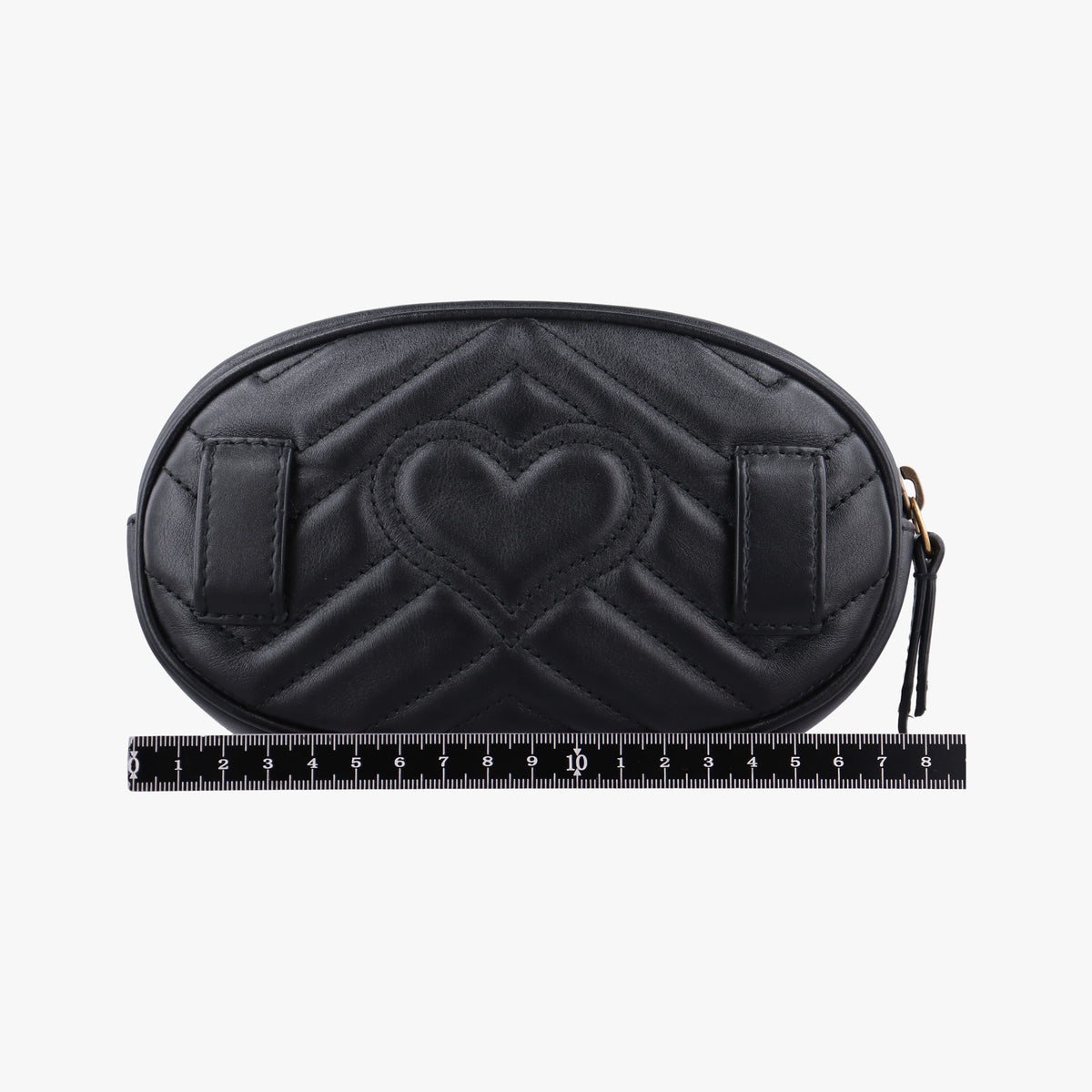 Secondhand Gucci GG Marmont Black Leather 476434 bum bag/waist bag | stylenewstar