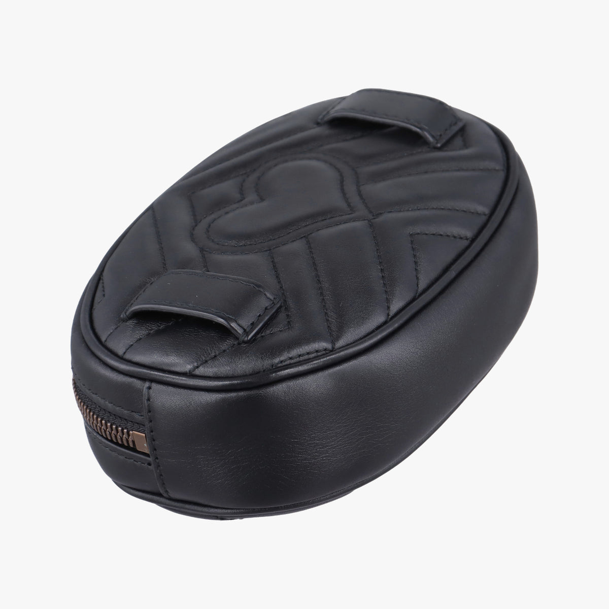 Secondhand Gucci GG Marmont Black Leather 476434 bum bag/waist bag | stylenewstar