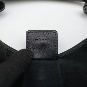 Pre-owned Yves Saint Laurent Mombasa Black Leather 95363 shoulderbag | stylenewstar