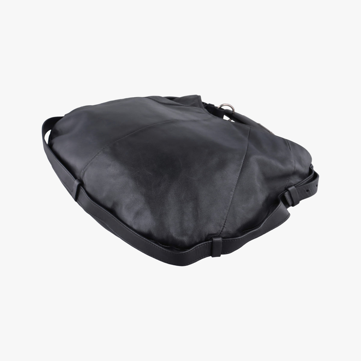 Pre-owned Yves Saint Laurent Mombasa Black Leather 95363 shoulderbag | stylenewstar
