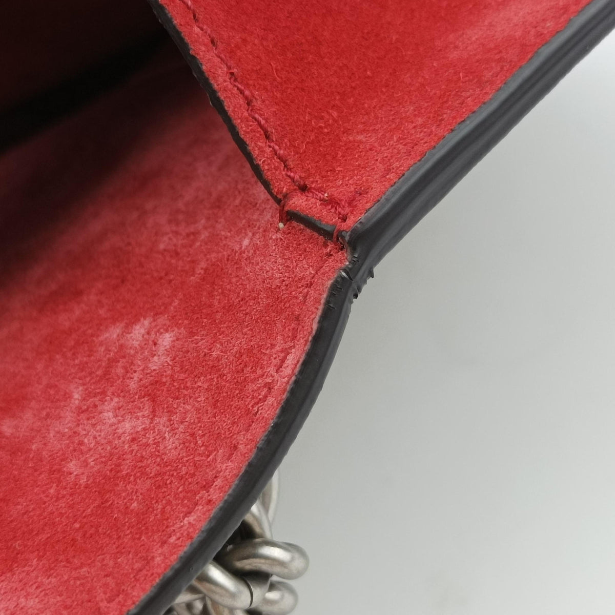 Pre-owned Gucci Dionysus beige×red PVC coated canvas×suede 421970 shoulderbag | stylenewstar