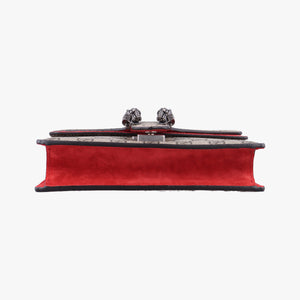 Pre-owned Gucci Dionysus beige×red PVC coated canvas×suede 421970 shoulderbag | stylenewstar