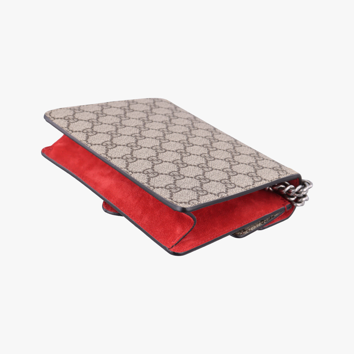 Pre-owned Gucci Dionysus beige×red PVC coated canvas×suede 421970 shoulderbag | stylenewstar