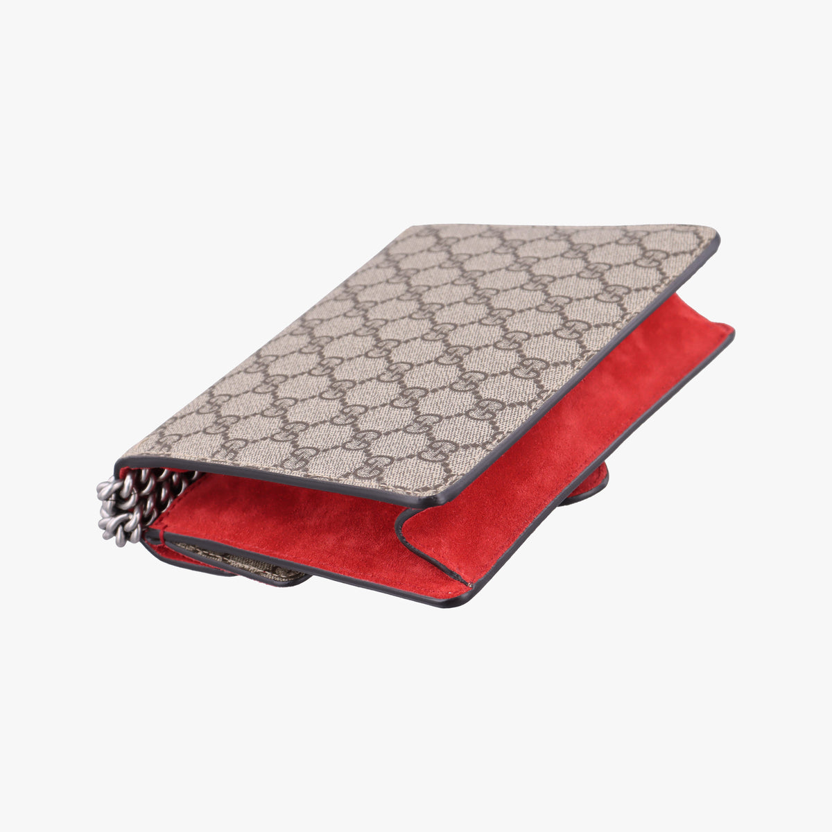 Pre-owned Gucci Dionysus beige×red PVC coated canvas×suede 421970 shoulderbag | stylenewstar