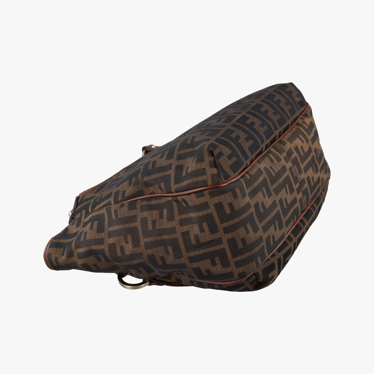 Pre-owned Fendi Zucca Brown canvas 8BH156 shoulderbag | stylenewstar