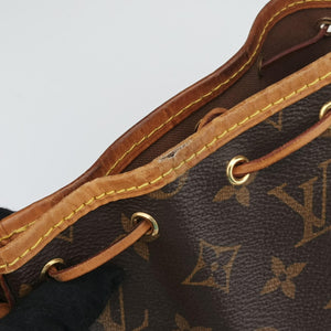 Pre-owned Louis Vuitton Nano Noe Brown Monogram Canvas M41346 shoulderbag | stylenewstar