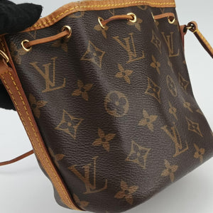 Pre-owned Louis Vuitton Nano Noe Brown Monogram Canvas M41346 shoulderbag | stylenewstar