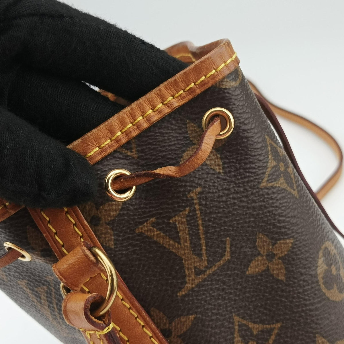 Pre-owned Louis Vuitton Nano Noe Brown Monogram Canvas M41346 shoulderbag | stylenewstar