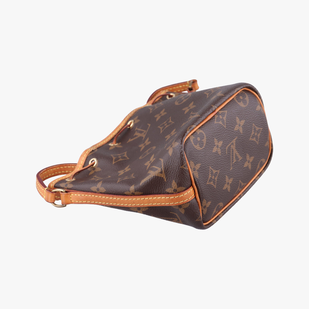Pre-owned Louis Vuitton Nano Noe Brown Monogram Canvas M41346 shoulderbag | stylenewstar