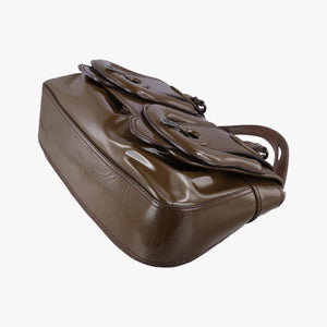 Vintage Fendi B Bag Brown Patent 8BN165 handbag | stylenewstar