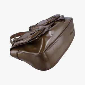 Vintage Fendi B Bag Brown Patent 8BN165 handbag | stylenewstar