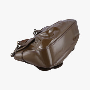 Vintage Fendi B Bag Brown Patent 8BN165 handbag | stylenewstar
