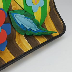 Secondhand Fendi Floral briefcase Multicolour canvas 7VV131 shoulderbag | stylenewstar