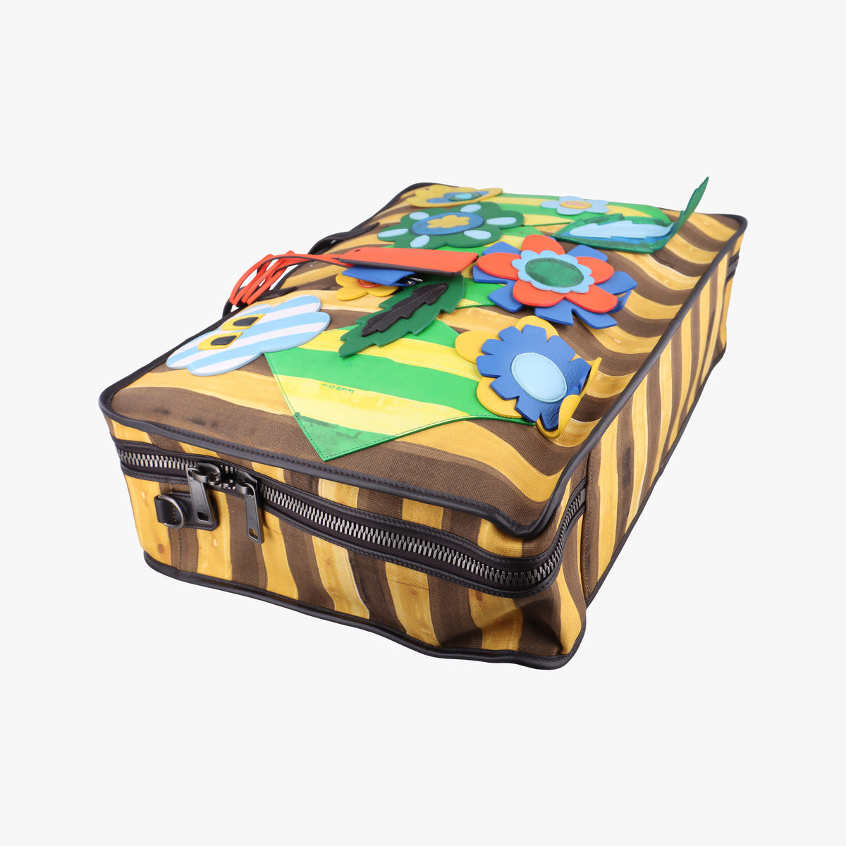 Secondhand Fendi Floral briefcase Multicolour canvas 7VV131 shoulderbag | stylenewstar