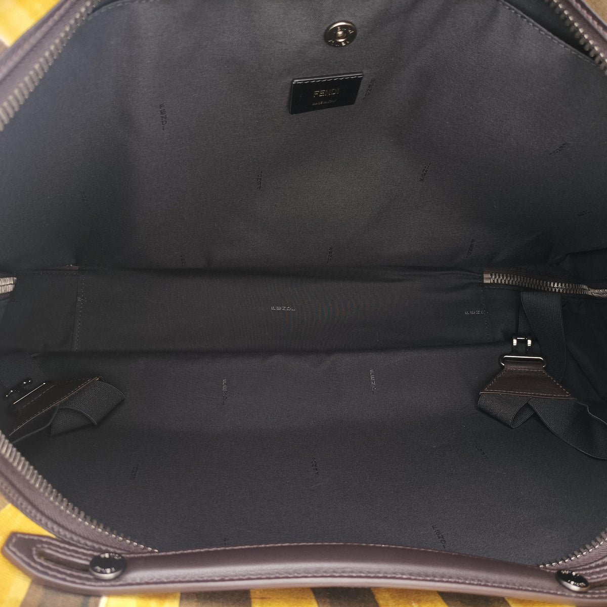 Secondhand Fendi Floral briefcase Multicolour canvas 7VV131 shoulderbag | stylenewstar