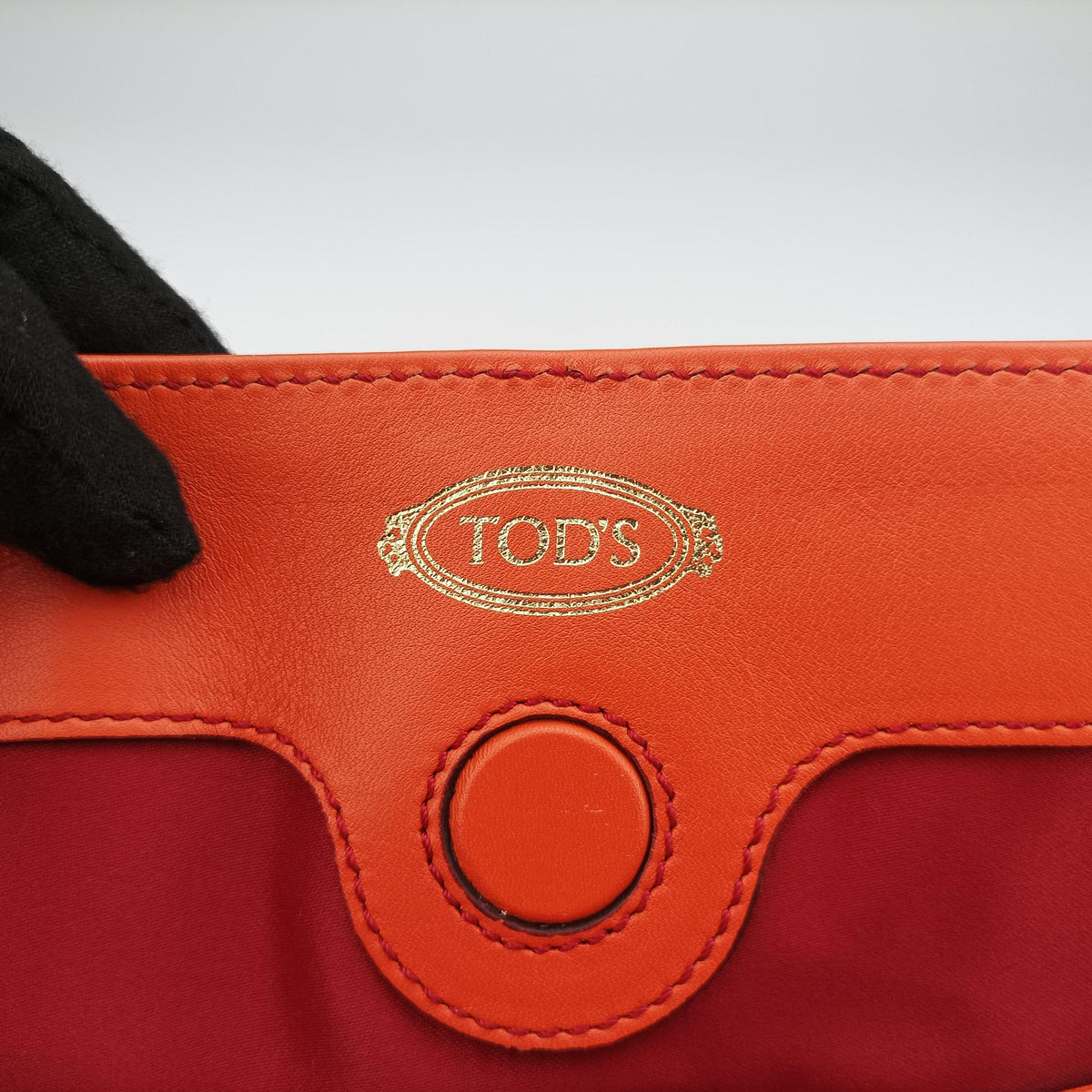 Vintage TODS D-Styling Red x Orange Leather  shoulderbag | stylenewstar