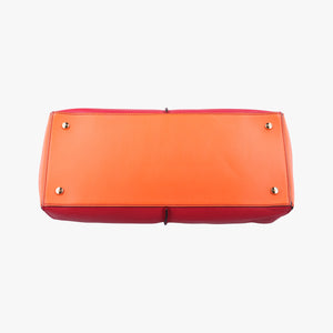 Vintage TODS D-Styling Red x Orange Leather  shoulderbag | stylenewstar