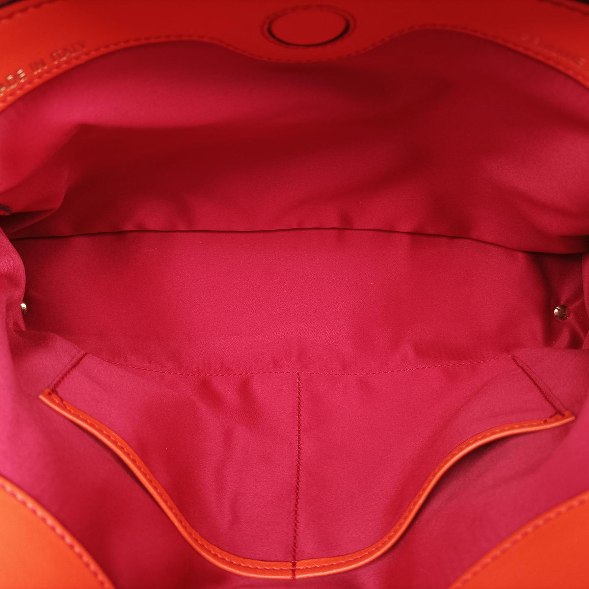 Vintage TODS D-Styling Red x Orange Leather  shoulderbag | stylenewstar