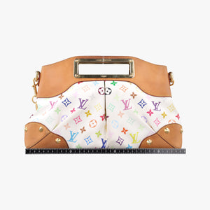 Secondhand Louis Vuitton JUDY MM white Monogram Multicolor M40255 shoulderbag | stylenewstar