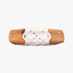 Secondhand Louis Vuitton JUDY MM white Monogram Multicolor M40255 shoulderbag | stylenewstar