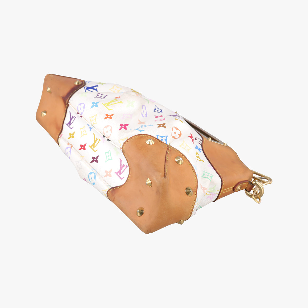 Secondhand Louis Vuitton JUDY MM white Monogram Multicolor M40255 shoulderbag | stylenewstar