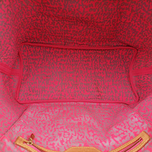 Secondhand Louis Vuitton Neverfull GM Pink × Brown Monogram Graffiti M93701 handbag | stylenewstar