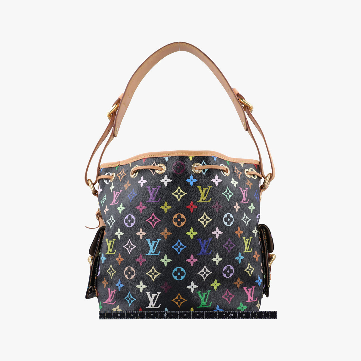 Secondhand Louis Vuitton Petit Noe Noir Monogram Multicolor M42230 shoulderbag | stylenewstar
