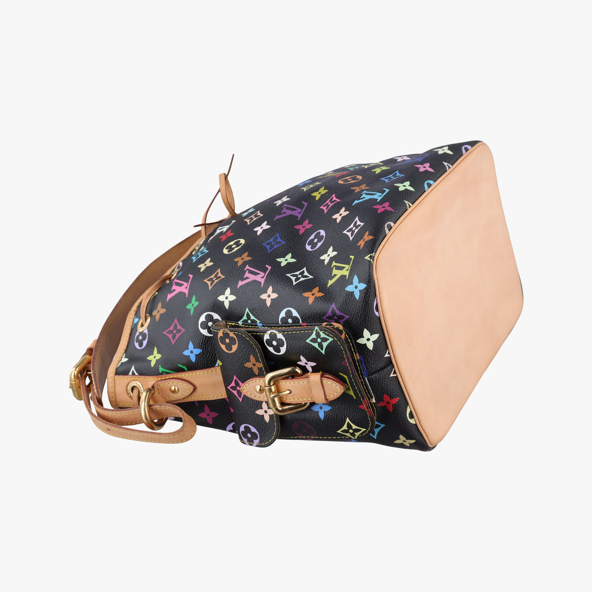 Secondhand Louis Vuitton Petit Noe Noir Monogram Multicolor M42230 shoulderbag | stylenewstar