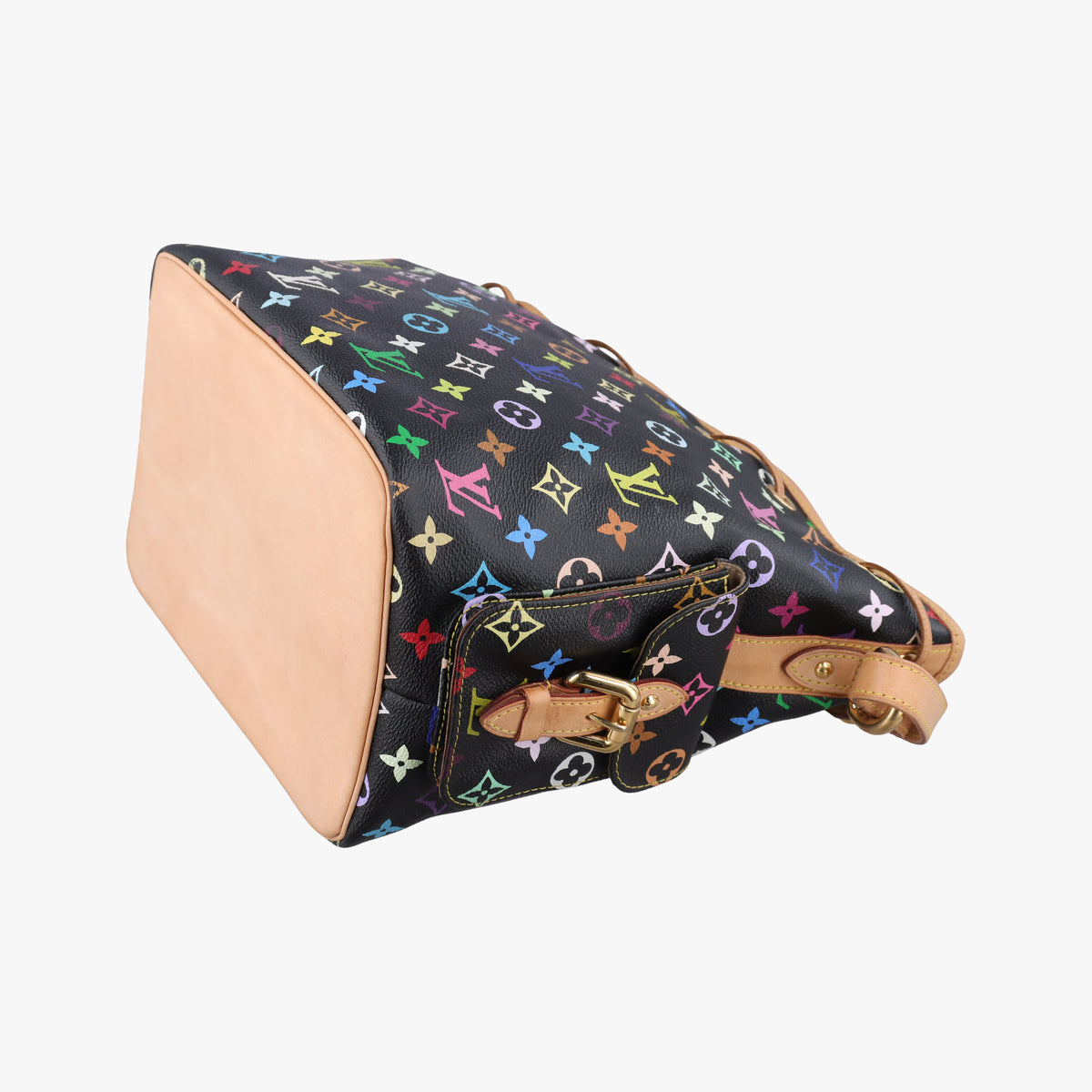 Secondhand Louis Vuitton Petit Noe Noir Monogram Multicolor M42230 shoulderbag | stylenewstar