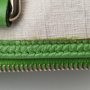 Vintage Gucci UNICEF Joy Green x White x Black PVC coated canvas 189895 handbag | stylenewstar