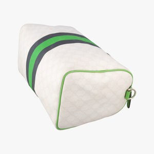 Vintage Gucci UNICEF Joy Green x White x Black PVC coated canvas 189895 handbag | stylenewstar