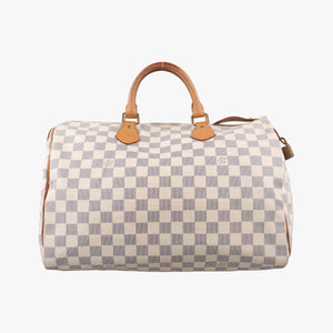 Pre-owned Louis Vuitton Speedy 35 Azur Damier Canvas N41535 handbag | stylenewstar