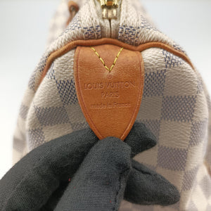 Pre-owned Louis Vuitton Speedy 35 Azur Damier Canvas N41535 handbag | stylenewstar