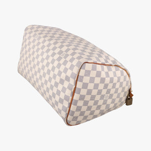 Pre-owned Louis Vuitton Speedy 35 Azur Damier Canvas N41535 handbag | stylenewstar