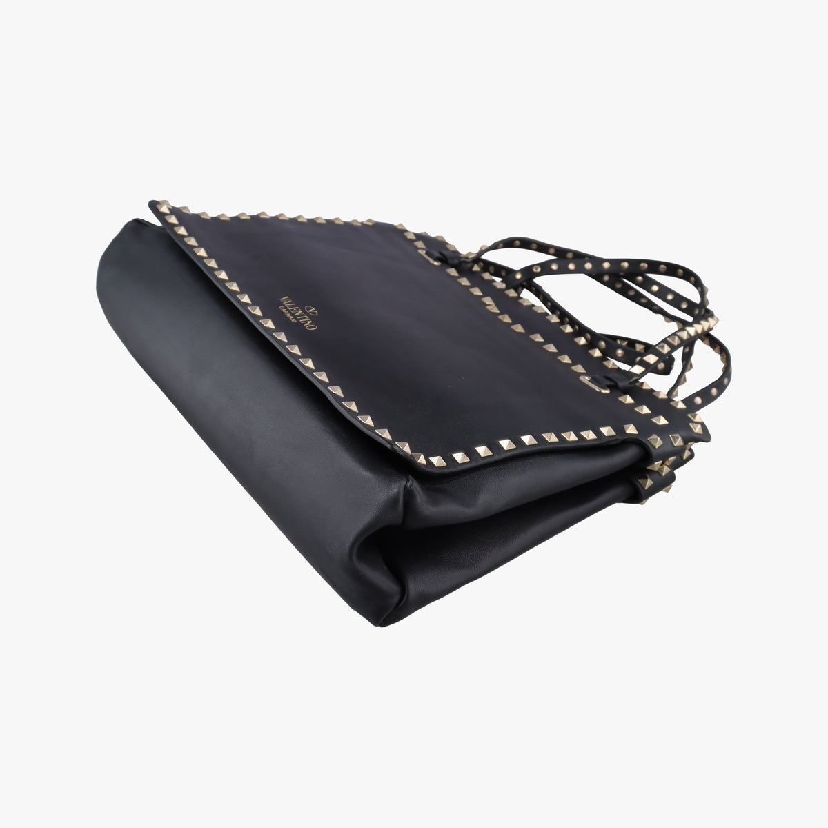 Pre-owned Valentino Rockstud Black Leather  shoulderbag | stylenewstar