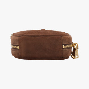 Pre-owned Miu Miu Micro Beau Brown Suede  shoulderbag | stylenewstar
