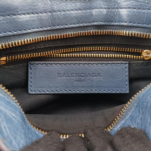 Vintage Balenciaga Giant City Blue lambskin  shoulderbag | stylenewstar
