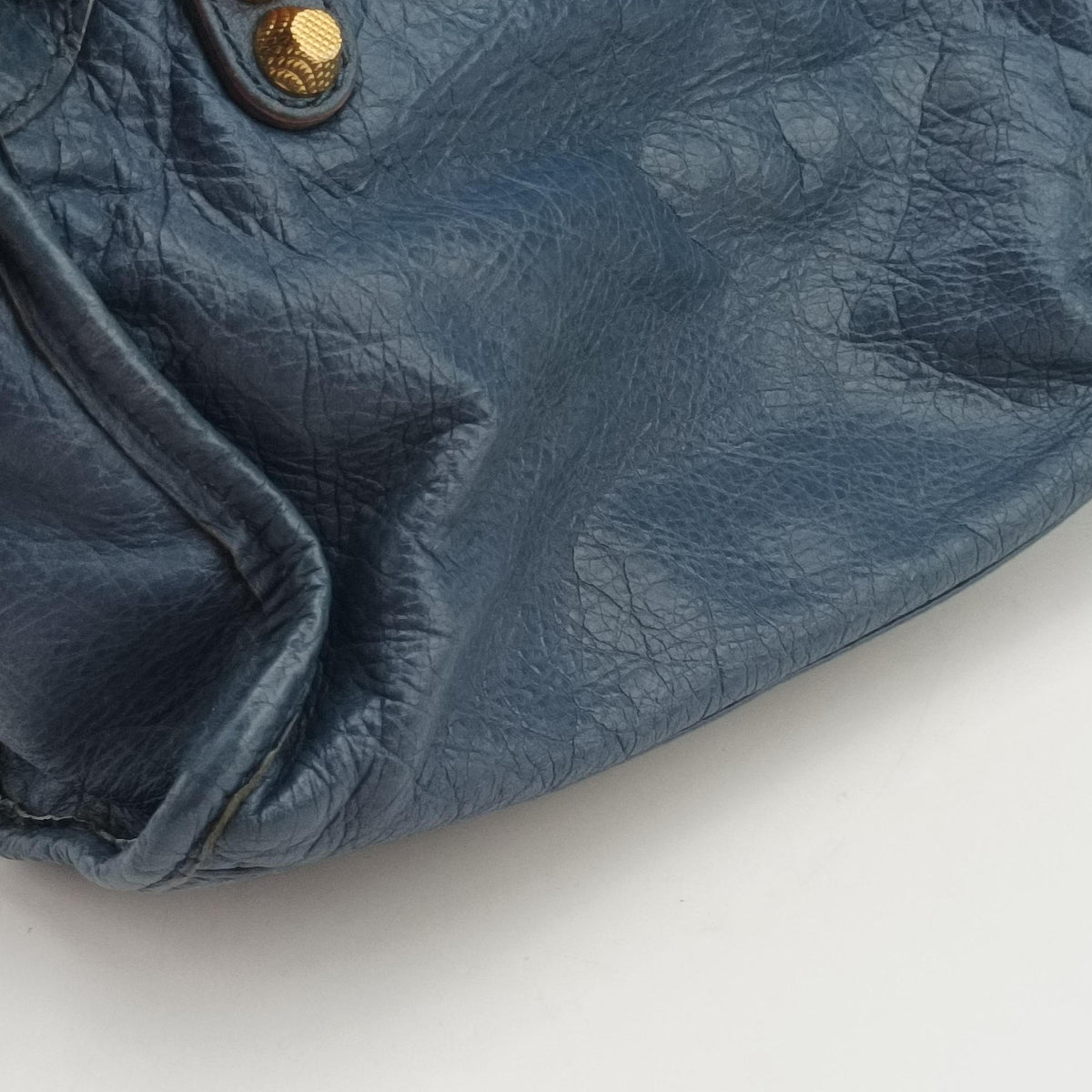 Vintage Balenciaga Giant City Blue lambskin  shoulderbag | stylenewstar