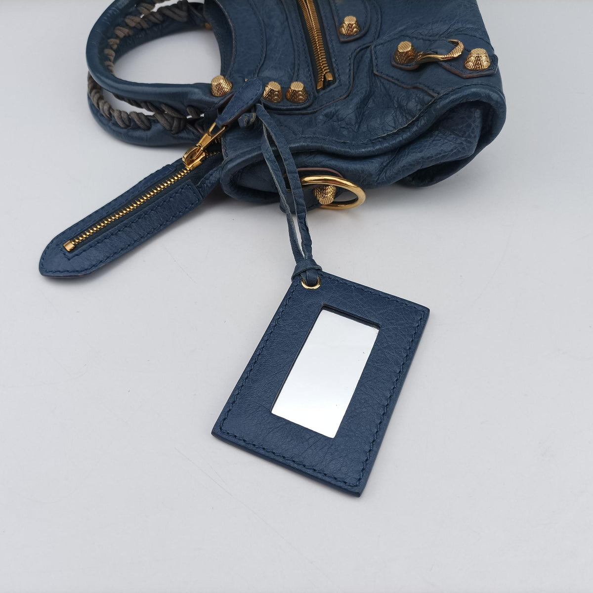 Vintage Balenciaga Giant City Blue lambskin  shoulderbag | stylenewstar
