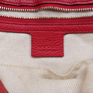 Pre-owned Gucci SOHO Red Leather 336752 shoulderbag | stylenewstar
