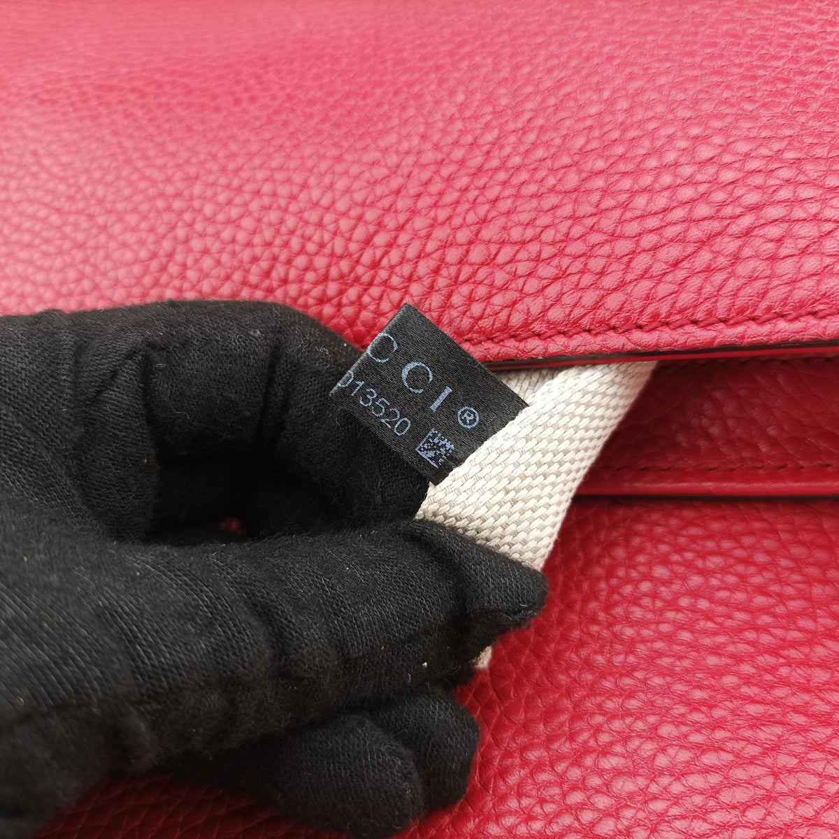 Pre-owned Gucci SOHO Red Leather 336752 shoulderbag | stylenewstar