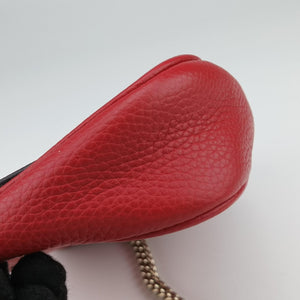 Pre-owned Gucci SOHO Red Leather 336752 shoulderbag | stylenewstar
