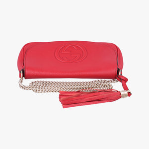 Pre-owned Gucci SOHO Red Leather 336752 shoulderbag | stylenewstar