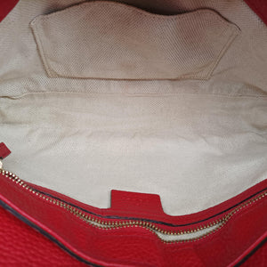 Pre-owned Gucci SOHO Red Leather 336752 shoulderbag | stylenewstar