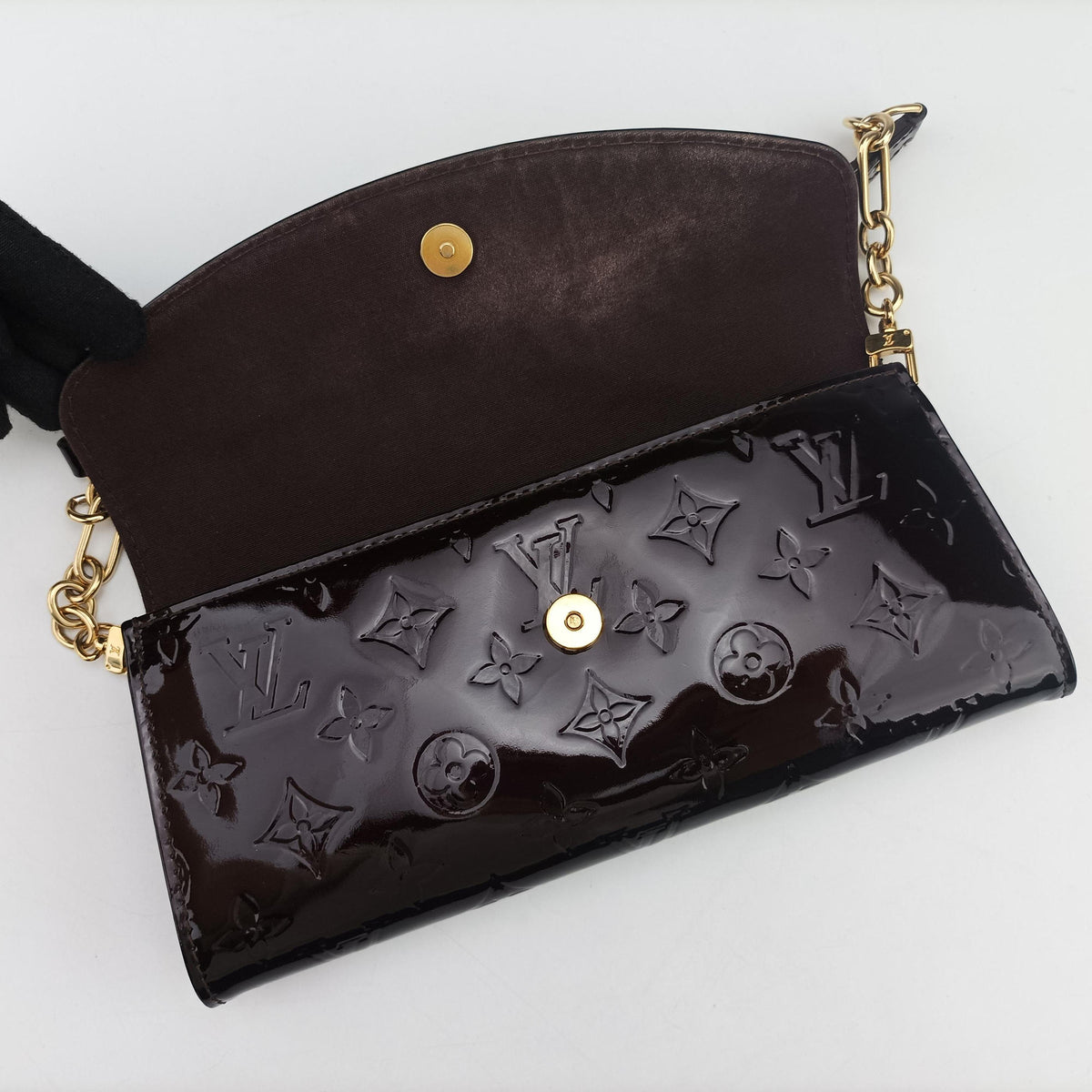 Pre-owned Louis Vuitton Sunset Boulevard Amarante Vernis M93542 shoulderbag | stylenewstar